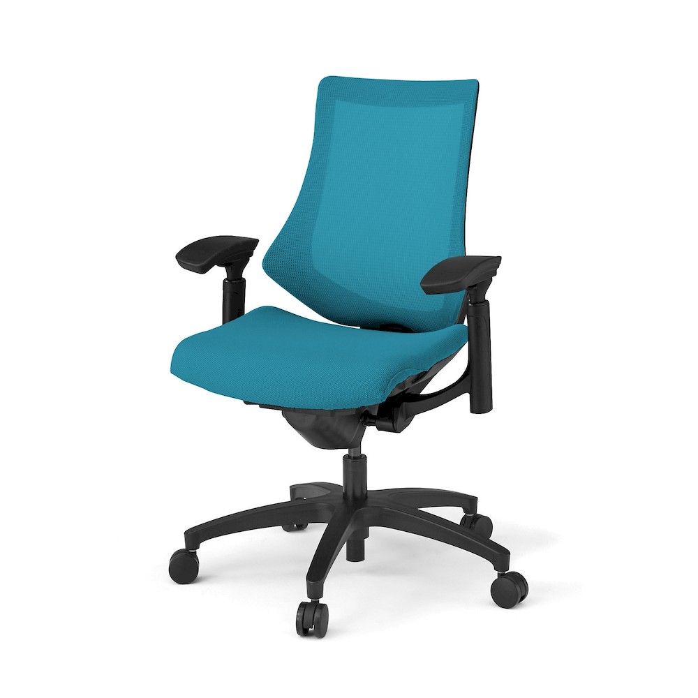 イトーキ／ITOKI エフチエア プレーンメッシュバック ハイバック 可動肘 ブラックフレーム ナイロン双..