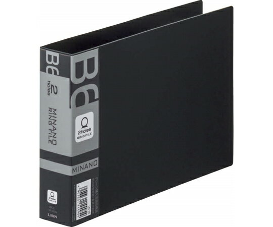 ライオン事務器 リングファイル　ミナノ　ブラック 1冊 RF-228M