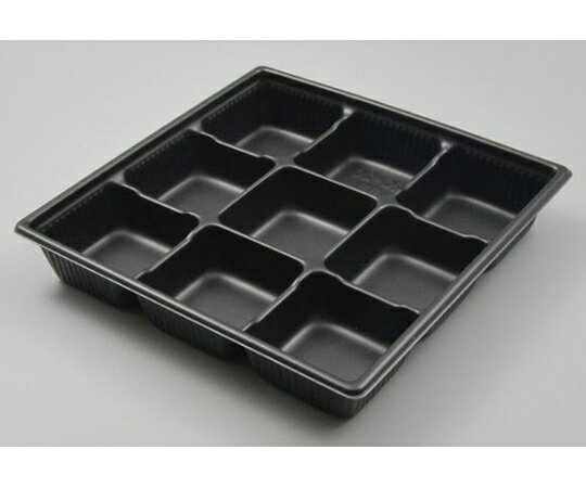 中央化学 惣菜容器 SDキャセロ 20-20 9S 本体 黒 惣菜 容器 50枚入 1袋(50枚入) 924308