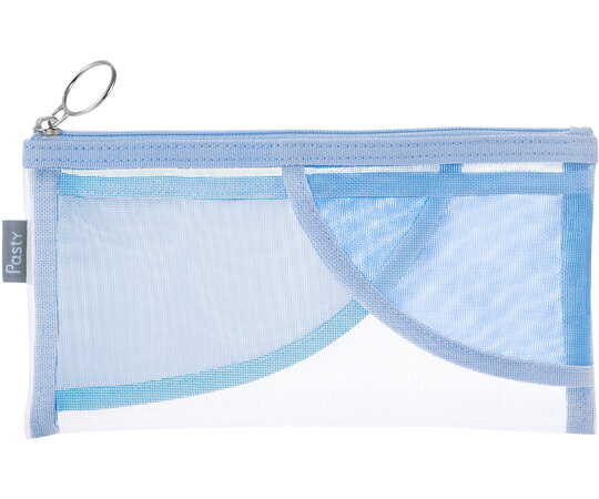 プラス Pasty ペンケース フラットタイプ ブルー 1個 FL-200CA