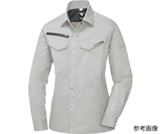 ジーベック レディス長袖シャツ シルバーグレー サイズ7 1着 1695-22-7