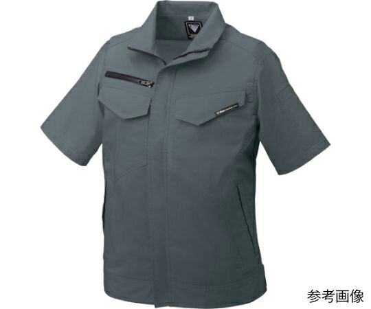 ジーベック レディス半袖ブルゾン チャコールグレー サイズ19 1着 1700-25-19