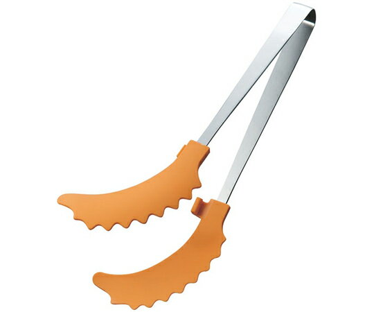 田辺金具 曲がったトング オレンジ 250mm（ハンディトング） 1個