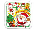 アーテック クリスマスタオルハンカチ(サンタとゆかいななかまたち) 1パック 77642