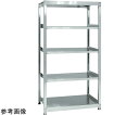 暁製作所 ステンレス軽中量物品棚 SUS304 961×322×2100mm 1個 KSA3-2115(4)