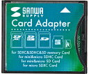 サンワサプライ SDXC用CF変換アダプタ 1個 ADR-SDCF2