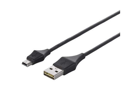 BUFFALO どっちもUSB2.0ケーブル（A to miniB） 1.0m ブラック 1個 BSUAMNDU210BKA