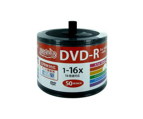磁気研究所 録画用DVD-R　50枚入 1パック(50枚入) HDDR12JCP50SB2