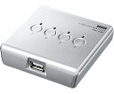 サンワサプライ USB2.0手動切替器 4回路 1個 SW-US24N