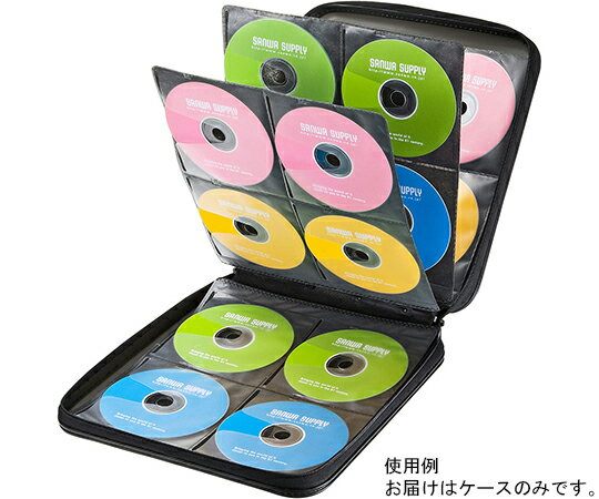 サンワサプライ DVD　CDセミハードケース　160枚収納　ブラック 1個 FCD-WL160BK