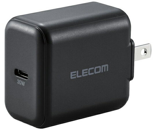 エレコム ノートPC用ACアダプター USB充電器 USB Power Delivery認証 30W USB-C1ポート スイングプラグ..