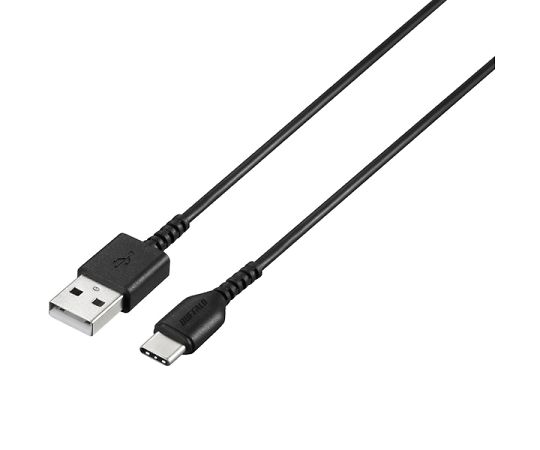BUFFALO USB2.0ケーブル（Type-A to Type-C） 0.5m ブラック 1個 BSMPCAC105BK