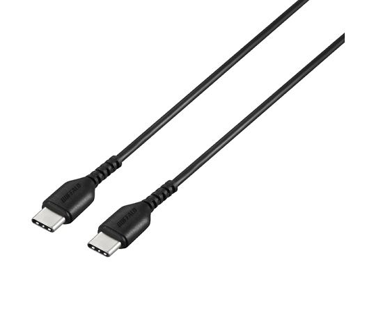 BUFFALO USB2.0ケーブル（Type-C to Type-C） 2.0m ブラック 1個 BSMPCCC120BK