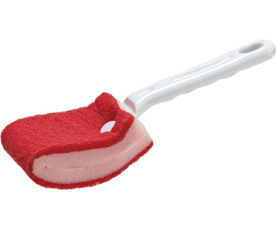 テラモト BMトイレブラシ 赤（研磨剤なし） 1本 CE4880002