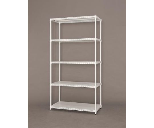 楽天Shop de clinic楽天市場店エスコ 910x460x1785mm カラーパンチングラック（ホワイト） 1台 EA976AL-101