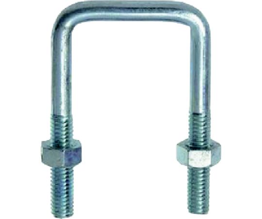 八幡ねじ コの字ボルト（ナット付き）M8×51×120 1本入 1個 YHI-KJBT-0851120