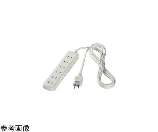 BUFFALO 2ピン式電源タップ 6個口タイプ 1m ホワイト 1台 BSTAPST2610WH