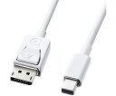 サンワサプライ ミニ-DisplayPort変換ケーブル 2m 1本 KC-DPM2W(4)