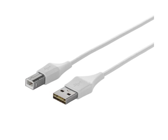 BUFFALO どっちもUSB2.0ケーブル（A to B） 1.0m ホワイト 1個 BSUABDU210WHA