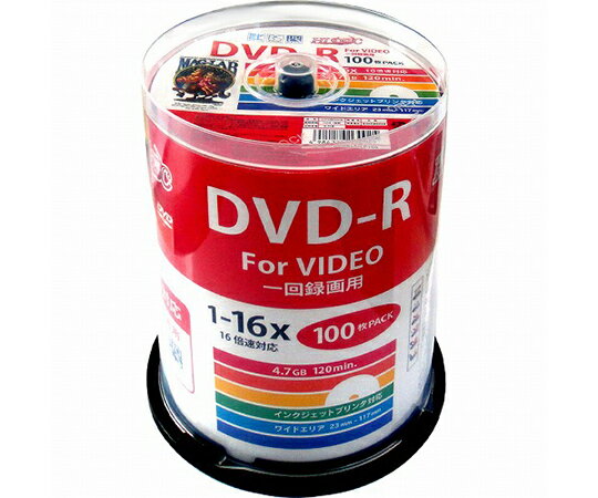 磁気研究所 録画用DVD-R　100枚入 1パック(100枚入) HDDR12JCP100