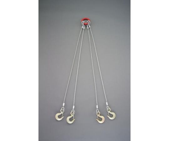 スリーエッチ 1.5 tonx1.0m ワイヤースリング(4本懸け) 1組 EA981WT-21