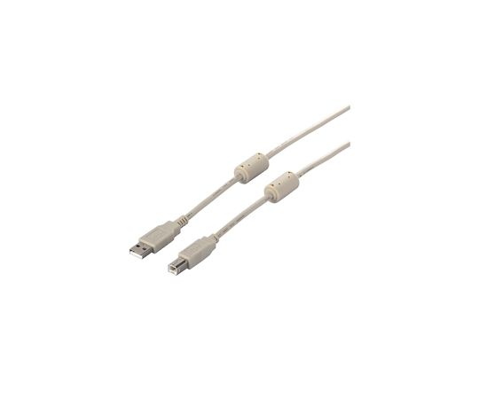 BUFFALO USB2.0ケーブル（A to B） フェライトコア付 1m アイボリー 1個 BSUABFC210IV