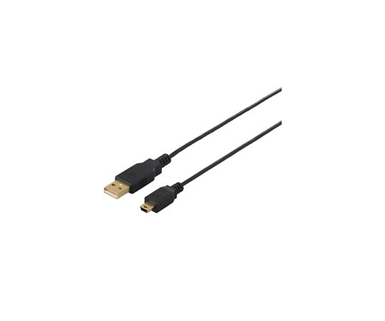 BUFFALO USB2.0ケーブル（A to miniB） スリムタイプ 0.5m ブラック 1個 BSUAMNSM205BK