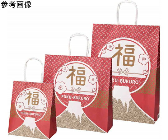 ストア・エキスプレス 手提げ福袋 富士紋 32×11×33cm 50枚 1セット 28-152-3-2