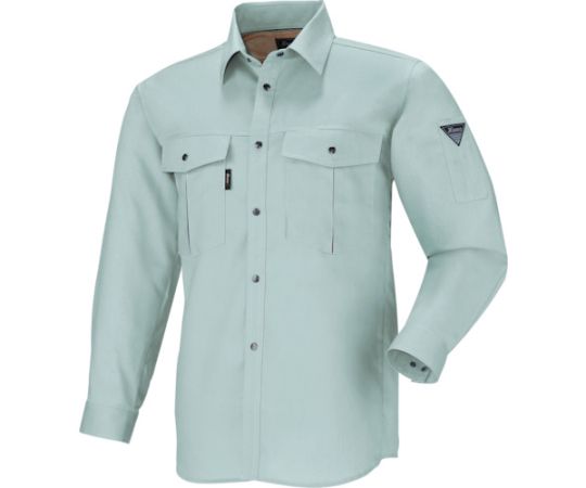 ジーベック 長袖シャツ グリーン 4L 1着 1353-60-4L