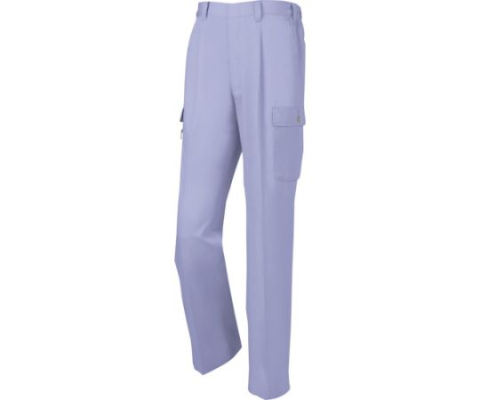 商品名:ジーベック ラットズボン ラベンダー L 1本 1446-47-L●両サイドにラットポケットが付いたバージョンです。●右のみファスナーポケット付きで幅広い現場に対応、左右でデザインが異なっているのもポイントです。●用途：作業全般●色：ラベンダー●ウエスト（cm）：78〜88●股下（cm）：80●抗菌防臭加工●帯電防止素材●ポリエステル65％ 綿35％●原産国：中国●コード番号：861-1539
