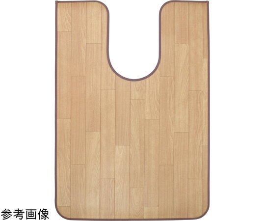 三愛繊維 拭けるマットシリーズ サクラブラウン トイレマット 600×1150mm（耳長） 1個