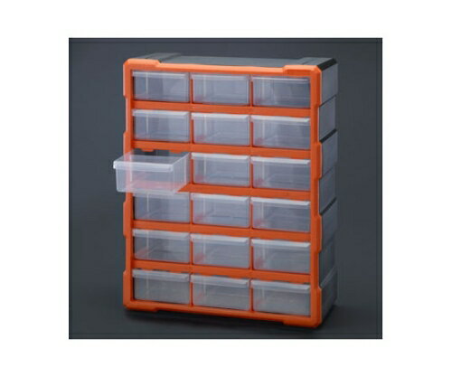 エスコ 380x160x475mm パーツケース 1個 EA957CH-1