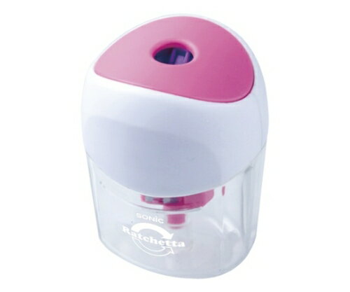 ソニック ラチェッタ ワン ハンディ鉛筆削り ピンク 1枚 SK-8810-P