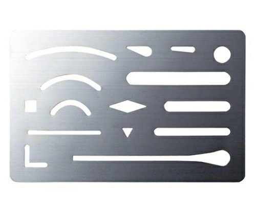 岡本製図器械 字消板(縦60×横93mm) 1枚 ステンレスショウ