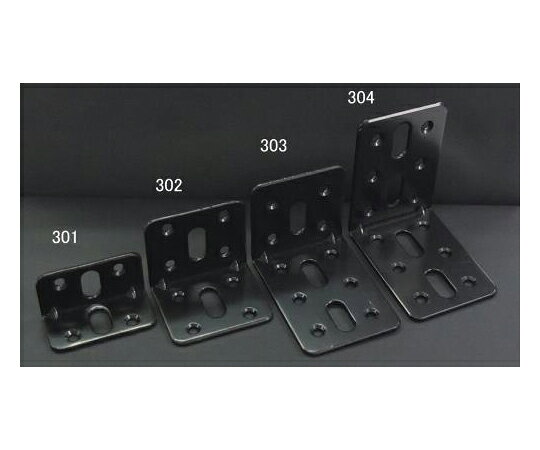 エスコ 23x 23x 45mm 連結金具(スチール製・黒塗装) 1個 EA951EB-301