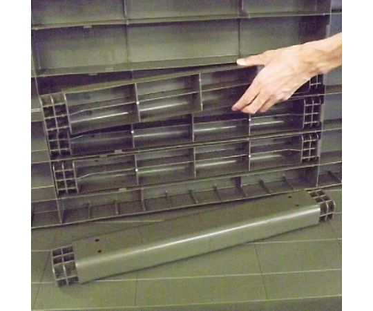 楽天Shop de clinic楽天市場店エスコ 1200x450x87mm ラック棚/連結式（OD色/PP製） 1枚 EA976AL-31