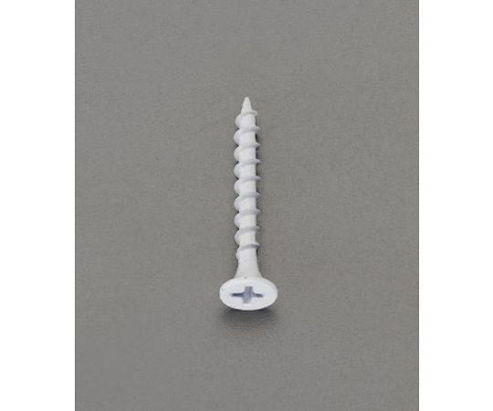 エスコ 3.8x38mm コーススレッド(鉄/ホワイト/100本) 1パック(100本入) EA949FH-13