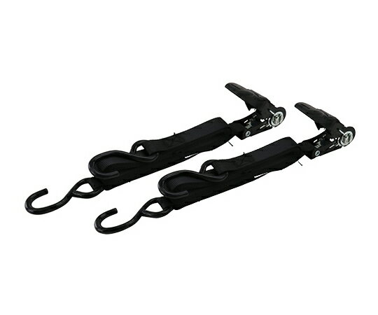 藤原産業 ラチェット式ベルト荷締機 ブラック 4.5m 2本入 1箱(2本入) ERT-25SR