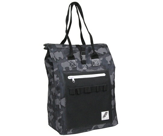 藤原産業 防水トートバッグ 迷彩グレー PVC 1個 SWP-TB
