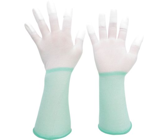 ミドリ安全 作業手袋 ロング（指先コーティング）10双入 Mサイズ 1袋(10双入) MCG-501N-LONG-M