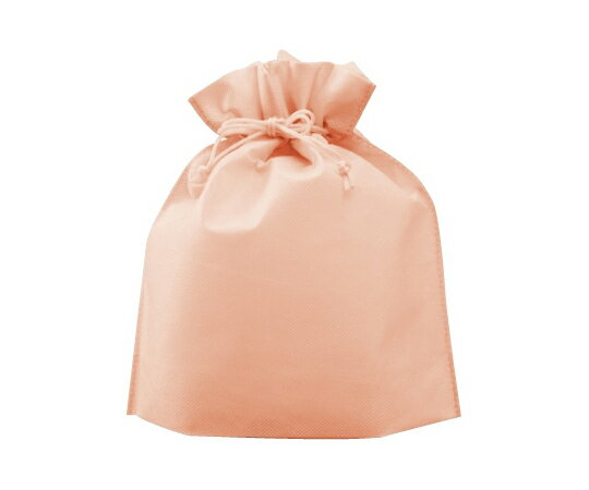 三和 不織布巾着 （大）アプリコット 1ケース(1000枚入) 1ケース(1000枚入) SW2528-9