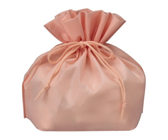 三和 不織布パッケージ用巾着 アプリコット 1ケース(1000枚入) 1ケース(1000枚入) 3023-9