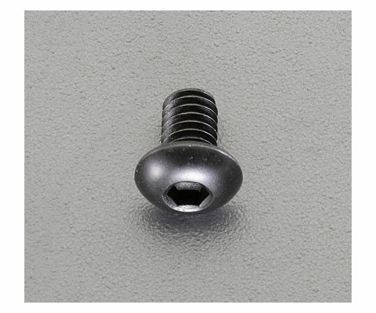 エスコ M 3x 5mm六角穴付ボタンボルト(ステンレス/黒色/4本) 1個 EA949MS-305