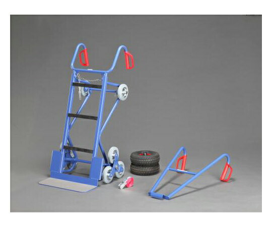 エスコ 550x1300mm/400kg ハンドトラック(階段用) 1台 EA520FD-5A