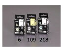 エスコ 24mm テープカートリッジ(白に黒文字) 1個 EA761DX-24(4)