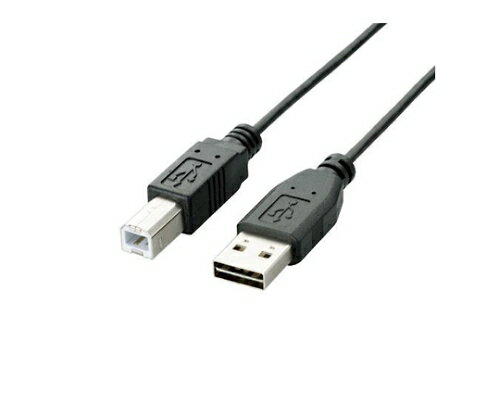 エレコム USB2.0ケーブル リバーシブルコネクタ A-Bタイプ ノーマル 3m ブラック 1パック U2C-DB30BK