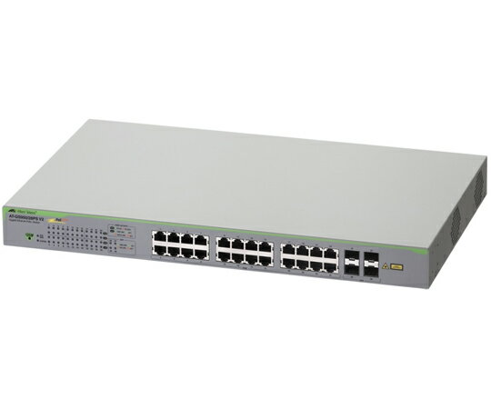 AlliedTelesis ӥåȥͥåȡޡPoE+åAT-GS950/28PS V2 10/100/1000BASE-Tx24 PoE-OUT SFPåx4 1 4629R