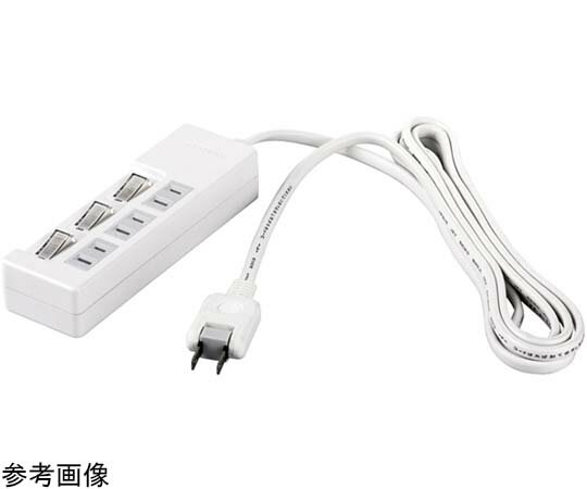 BUFFALO 2ピン式電源タップ 3個口タイプ 雷サージ防止 個別スイッチ付 2m ホワイト 1台 BSTAPSW2320WH