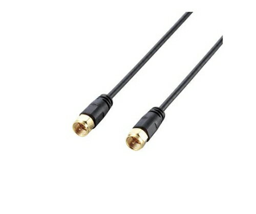 エレコム アンテナケーブル ネジ-ネジ型 1m ブラック 1パック AV-ATNN10BK