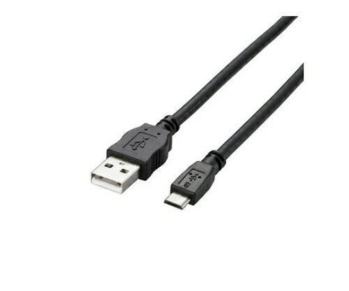 エレコム タブレット用USB2.0ケーブル A-microB 2A出力 0.8m ブラック 1パック TB-AMB2A08BK